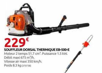 Rural Master Souffleur dorsal thermique eb-500-e offre
