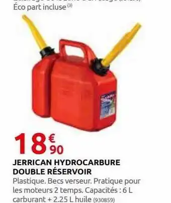Rural Master Jerrican hydrocarbure double réservoir offre