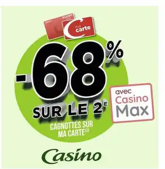 Casino Supermarchés Cagnottés sur ma carte casino offre