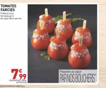 Grand Frais Tomates farcies offre