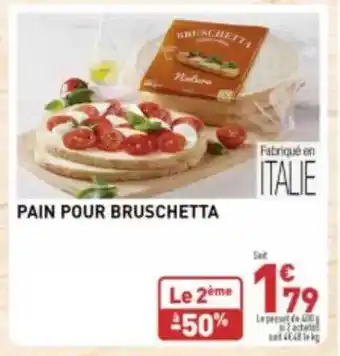 Grand Frais Pain pour bruschetta offre