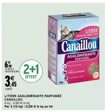 Intermarché Litière agglomérante parfumée canaillou offre