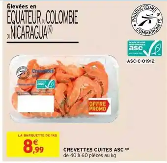 Intermarché Hyper Crevettes cuites asc offre