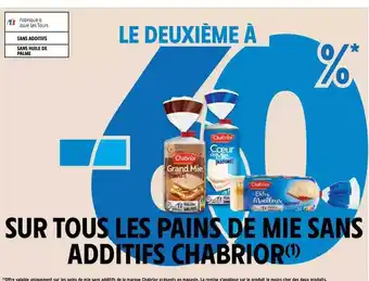 Intermarché Hyper Pains de mie sans additifs chabrior offre