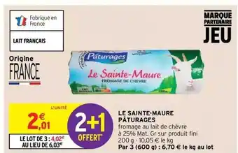 Intermarché Hyper Le sainte-maure pâturages offre