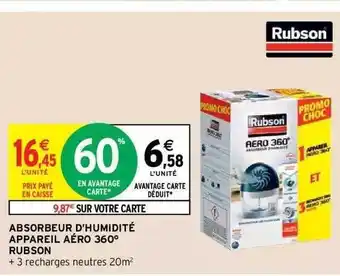 Absorbeur d'humidité appareil aéro 360° rubson