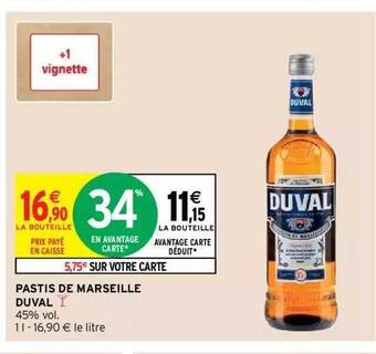 Intermarché Hyper Pastis de marseille duval offre