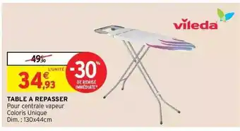 Intermarché Hyper Table à repasser vileda offre
