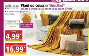 Norma Plaid ou coussin bella casa offre