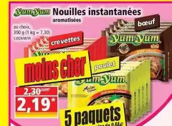 Norma Nouilles instantanées aromatisées yum yum offre