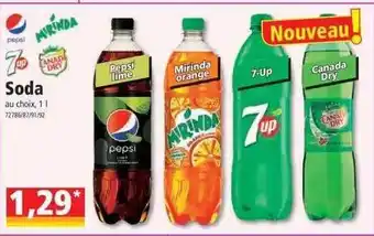 Norma Pepsi, mirinda, 7up, canada dry, soda offre