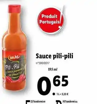 Lidl Sauce pili-pili offre