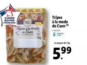 Lidl Tripes à la mode de caen offre