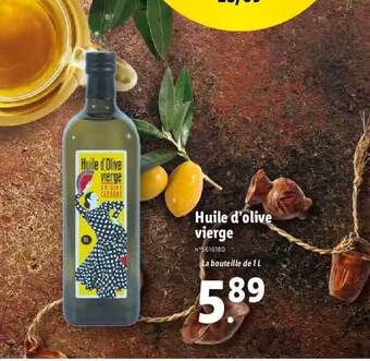 Lidl Huile d'olive vierge offre