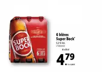 Lidl 6 bières super bock offre