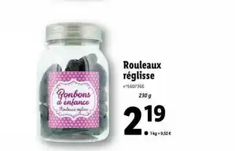 Lidl Rouleaux réglisse offre