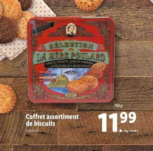 Promo Coffret assortiment de biscuits chez Lidl