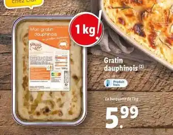 Lidl Gratin dauphinois offre