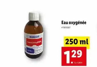 Lidl Eau oxygénée offre