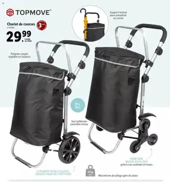 Lidl Chariot de courses topmove offre