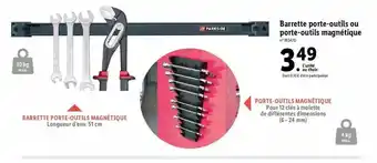 Lidl Barrette porte-outils ou porte-outils magnétique offre