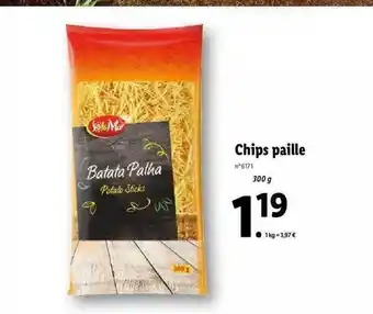 Lidl Chips paille offre