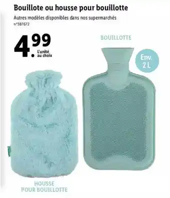 Lidl Bouillote ou housse pour bouillotte offre