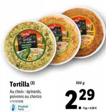 Lidl Tortilla offre