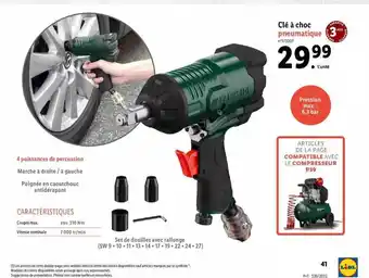 Lidl Clé à choc pneumatique parkside offre