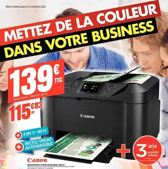 Plein ciel Multifonction jet d'encre couleur maxify mb2150 canon offre