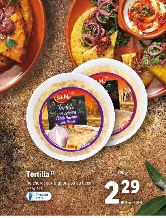 Promo Tortilla chez Lidl