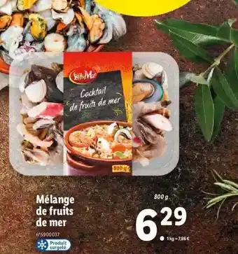 Lidl Mélange de fruits de mer offre