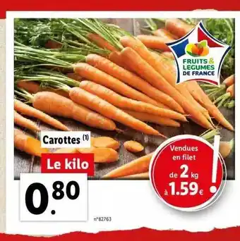 Lidl Carottes offre