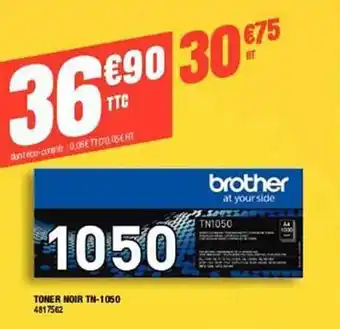 Toner noir tn-1050 brother at your side