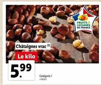 Châtaignes vrac