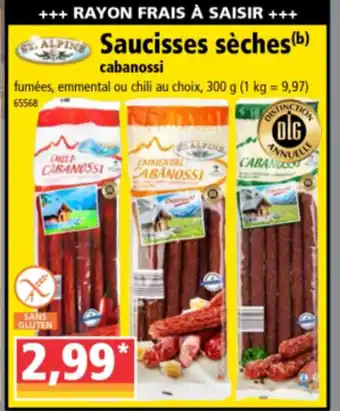 Norma Saucisses sèches offre