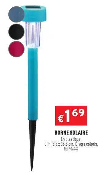 Trafic Borne Solaire offre