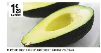 Avocat hass premuri catégorie 1 calibre 203-243 g