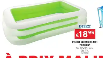 Trafic Piscine rectangulaire 2 boudins offre