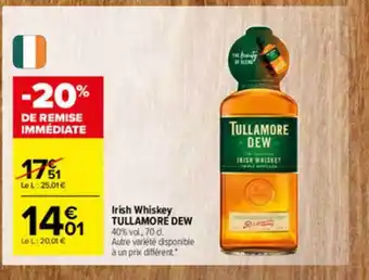 Carrefour Market Irish Whiskey Tullamore Dew offre