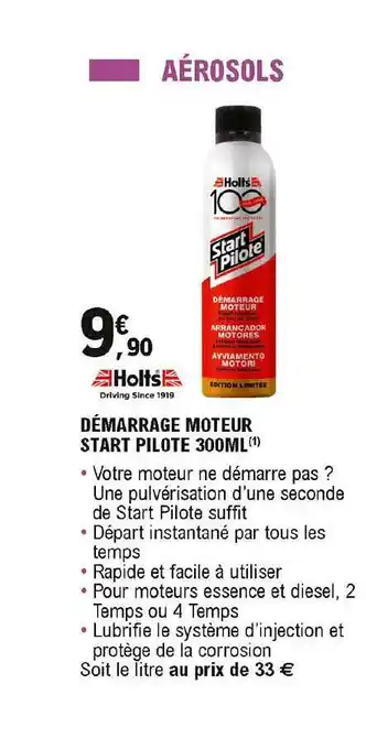 E.Leclerc L'Auto Démarrage Moteur Start Pilote 300ml offre
