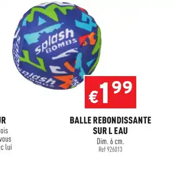 Trafic Balle rebondissante sur L eau offre