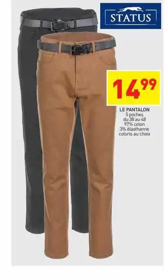 Stokomani Le pantalon status offre