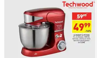 Stokomani Le robot à pétrin techwood offre
