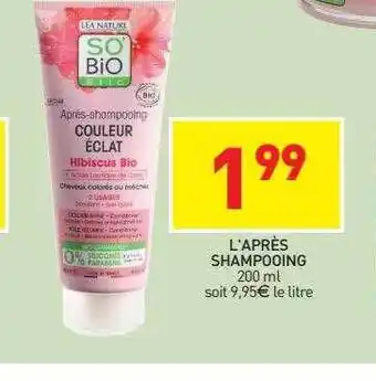 Stokomani L'après shampooing so'bio étic offre