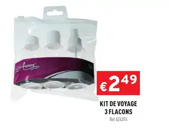 Trafic Kit de voyage 3 Flacons offre