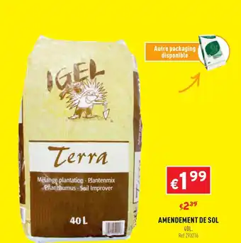 Trafic Amendement de sol offre