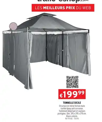 Trafic Tonnelle Sicile offre