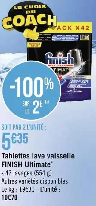 Finish tablettes lave vaisselle ultimate*