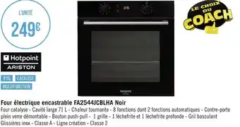 Hotpoint four électrique encastrable fa2544jcblha noir